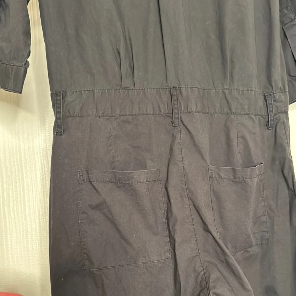 ba&sh • Kalista Black Jumpsuit Coveralls Romper • Dark Grey Faded Black • XS / 0 - Picture 14 of 16